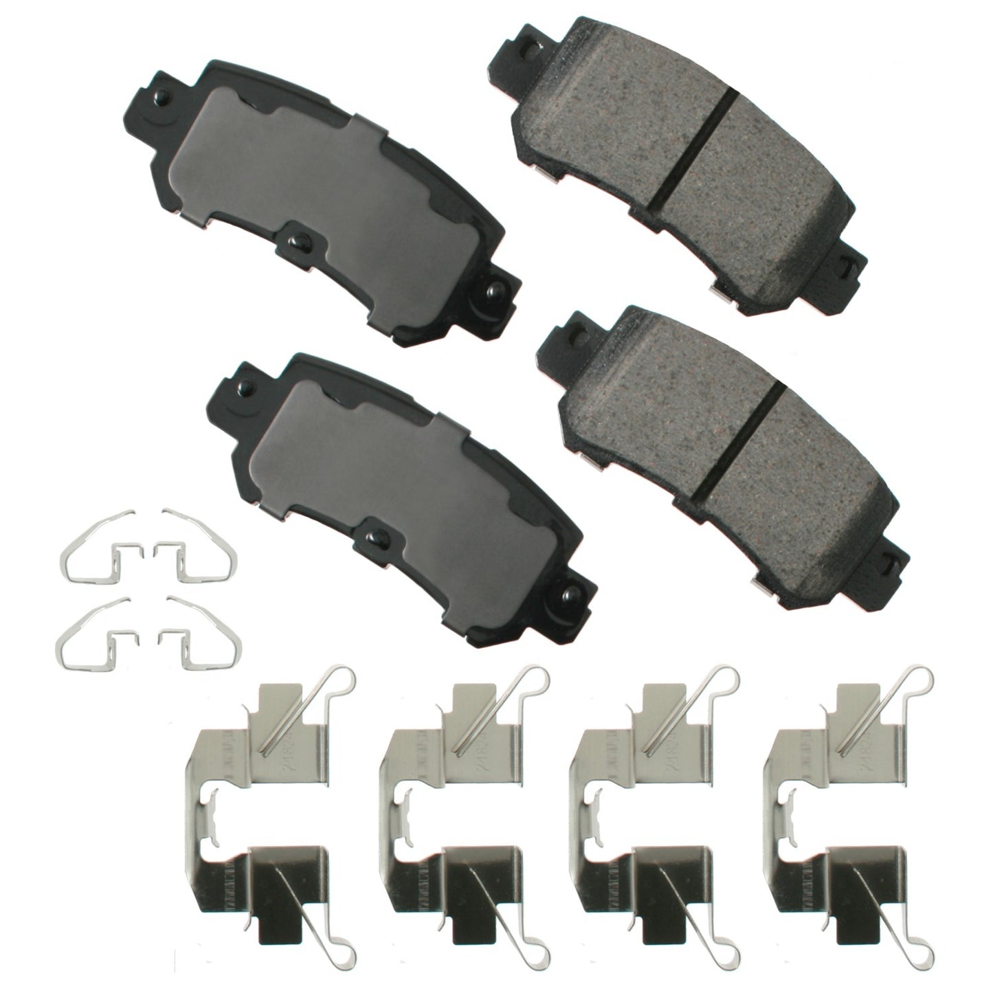 Akebono Brake Corporation Brake Pads - ProAct Ultra-Premium - Rear - Jeep Cherokee 2014-20 / Mazda CX-5 2013-24 - Set