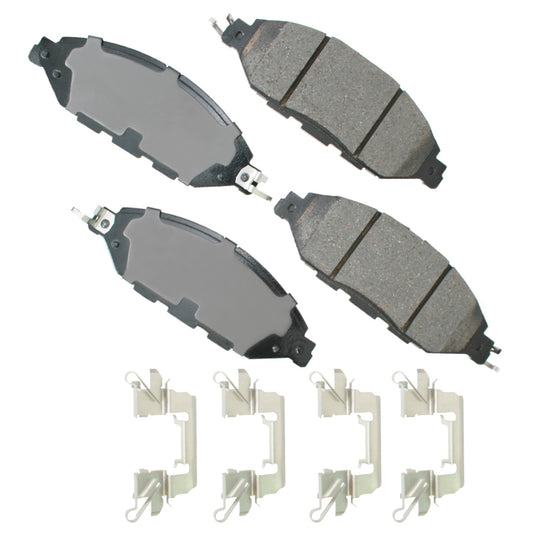 Akebono Brake Corporation Brake Pads - ProAct Ultra-Premium - Front - Infiniti / Nissan 2013-2024 - Set of 4