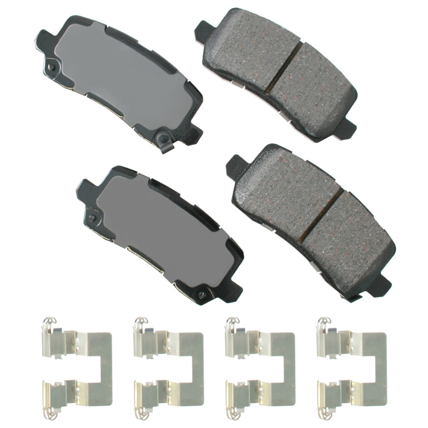 Akebono Brake Corporation Brake Pads - ProAct Ultra-Premium - Front - Hardware Included - Acura RLX / TLX 2014-20 -