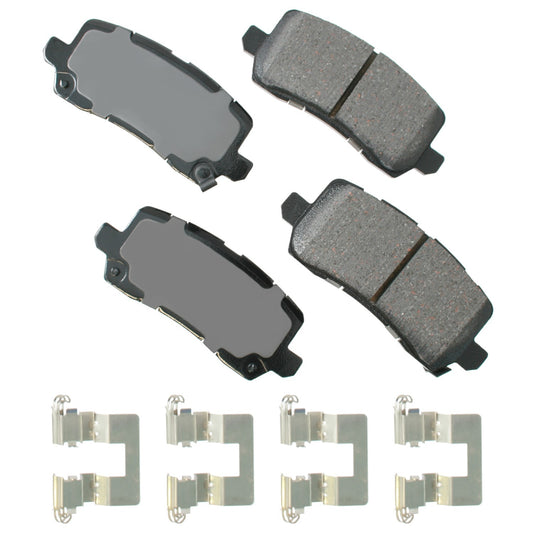 Akebono Brake Corporation Brake Pads - ProAct Ultra-Premium - Front - Hardware Included - Acura RLX / TLX 2014-20 -