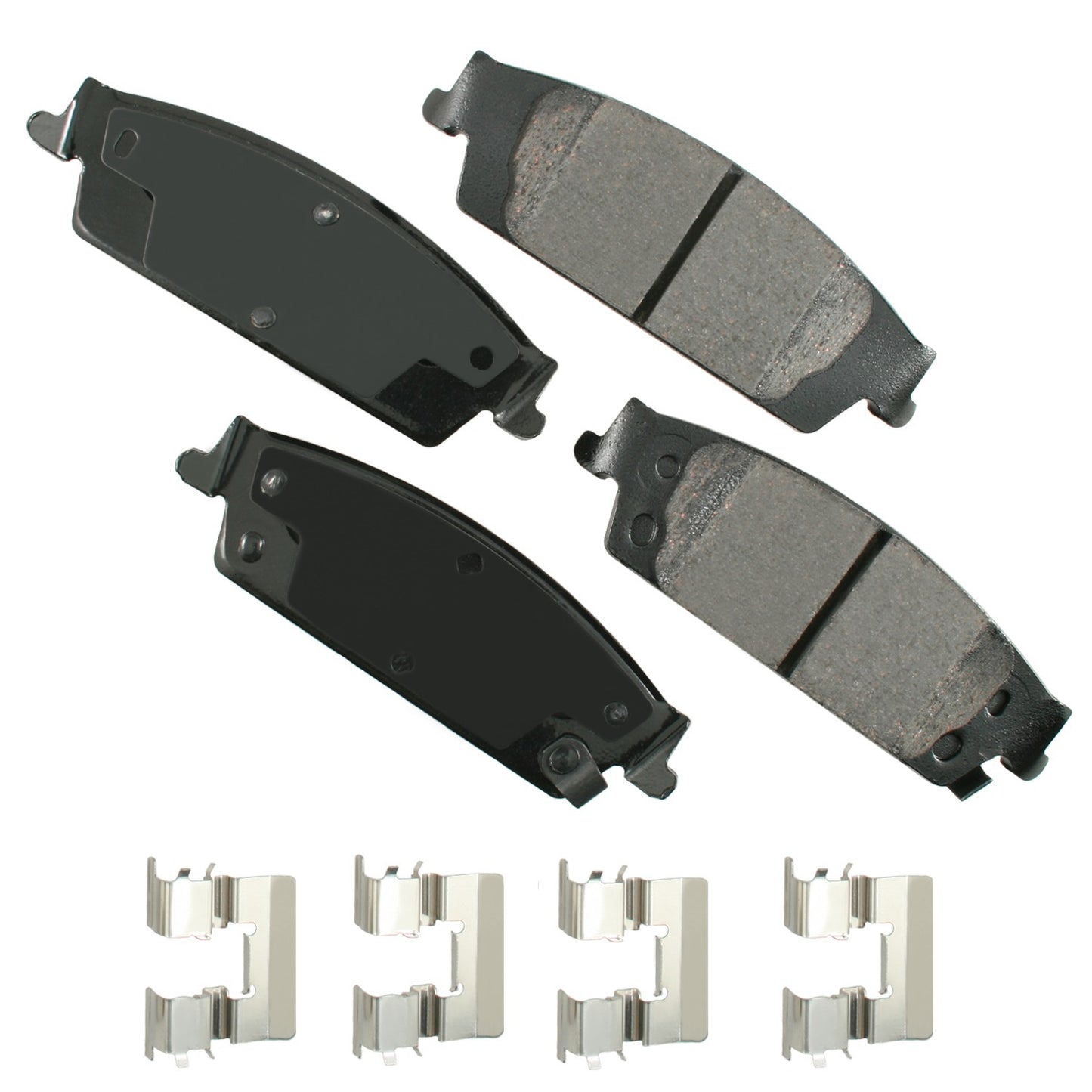 Akebono Brake Corporation Brake Pads - ProAct Ultra-Premium - Rear - GM Fullsize SUV / Truck 2014-20 - Set of 4