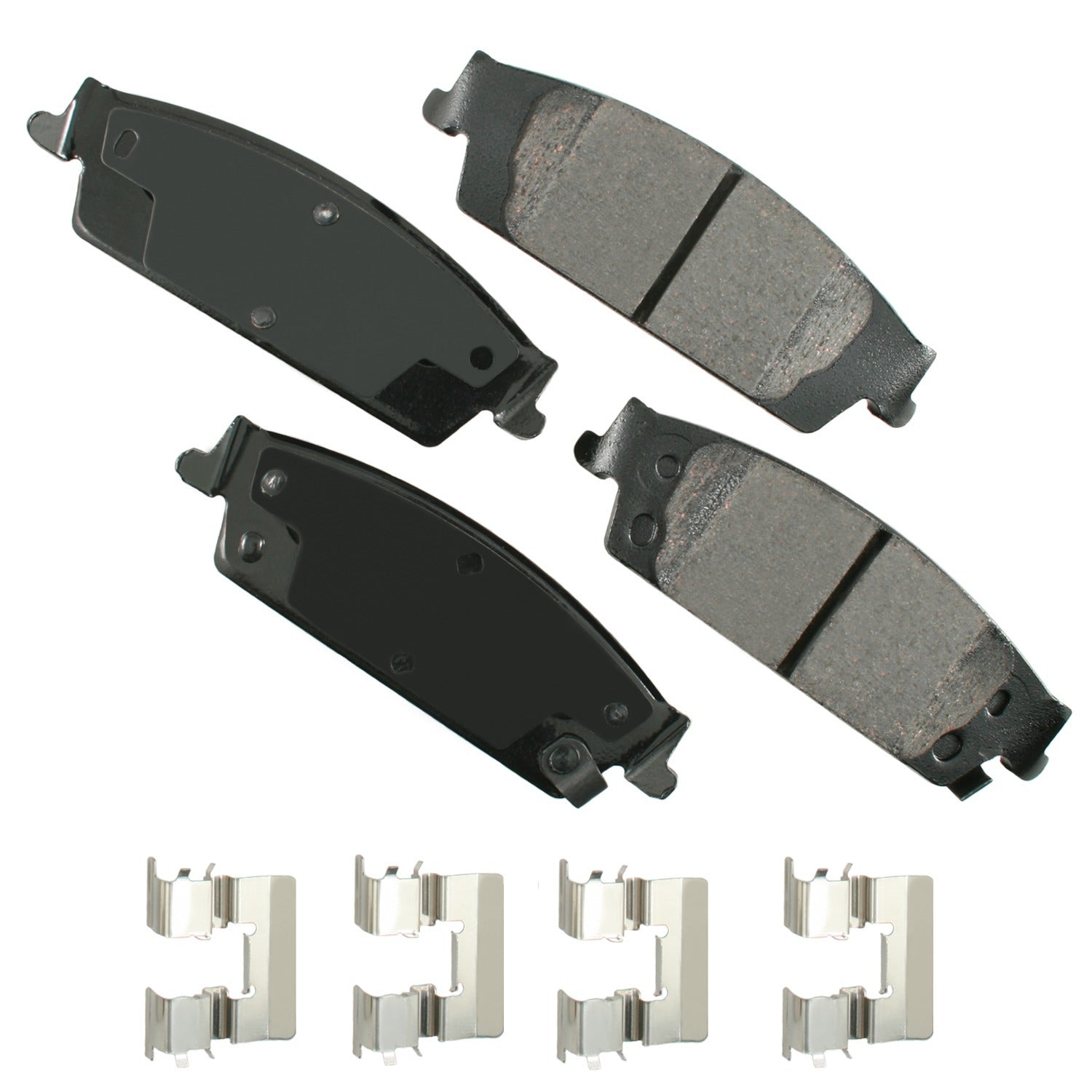Akebono Brake Corporation Brake Pads - ProAct Ultra-Premium - Rear - GM Fullsize SUV / Truck 2014-20 - Set of 4