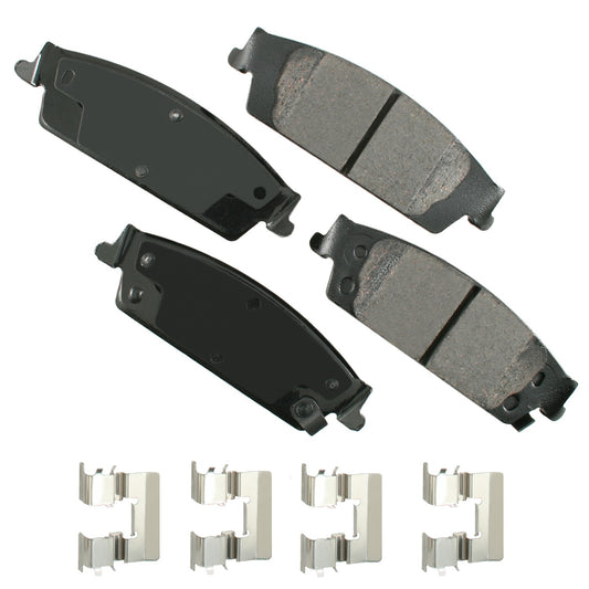 Akebono Brake Corporation Brake Pads - ProAct Ultra-Premium - Rear - GM Fullsize SUV / Truck 2014-20 - Set of 4