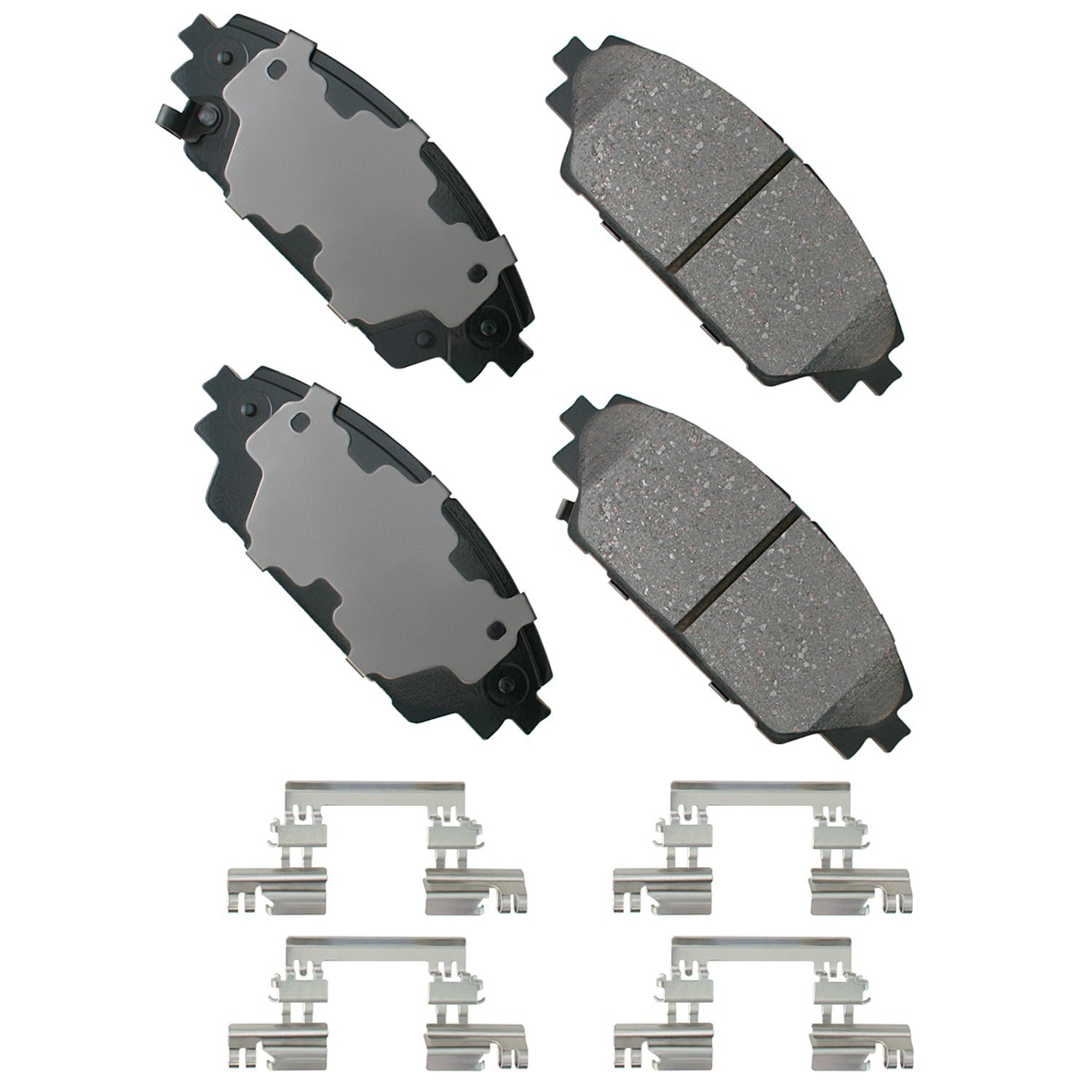 Akebono Brake Corporation Brake Pads - ProAct Ultra-Premium - Front - Hardware Included - Mazda 3 / CX-3 2014-21 - Set
