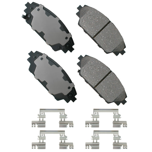 Akebono Brake Corporation Brake Pads - ProAct Ultra-Premium - Front - Hardware Included - Mazda 3 / CX-3 2014-21 - Set