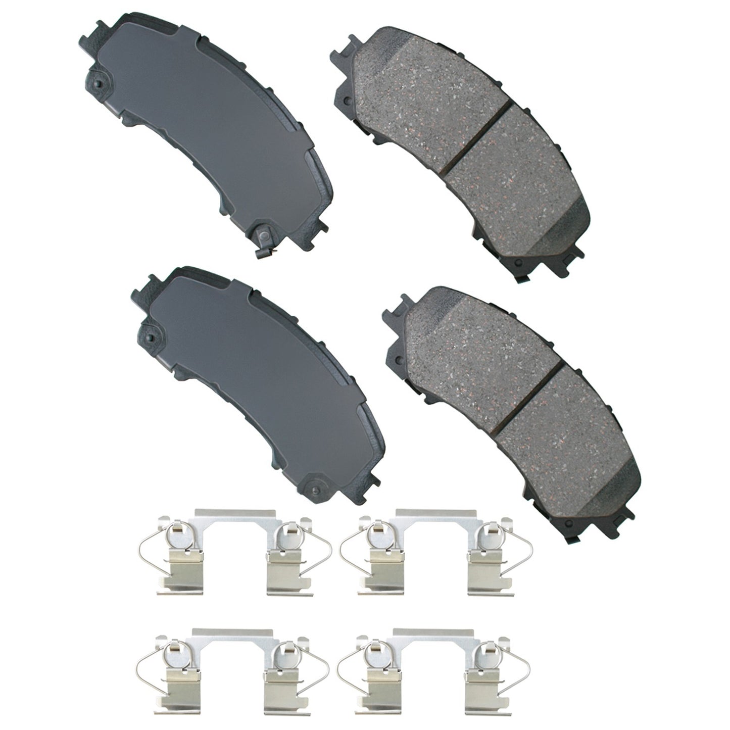 Akebono Brake Corporation Brake Pads - ProAct Ultra-Premium - Front - Infiniti Q Series 2014-24 - Set of 4