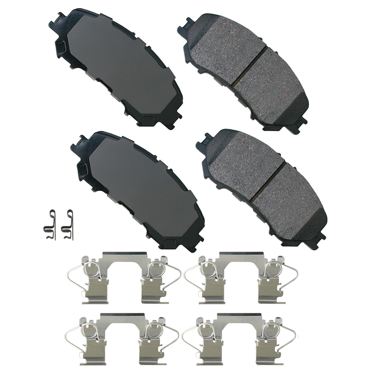 Akebono Brake Corporation Brake Pads - ProAct Ultra-Premium - Front - Nissan Rogue 2014-20 - Set of 4