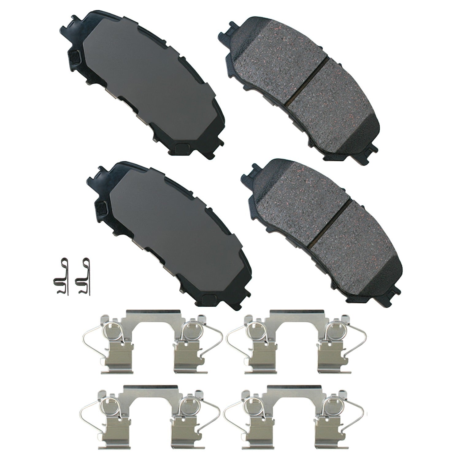 Akebono Brake Corporation Brake Pads - ProAct Ultra-Premium - Front - Nissan Rogue 2014-20 - Set of 4
