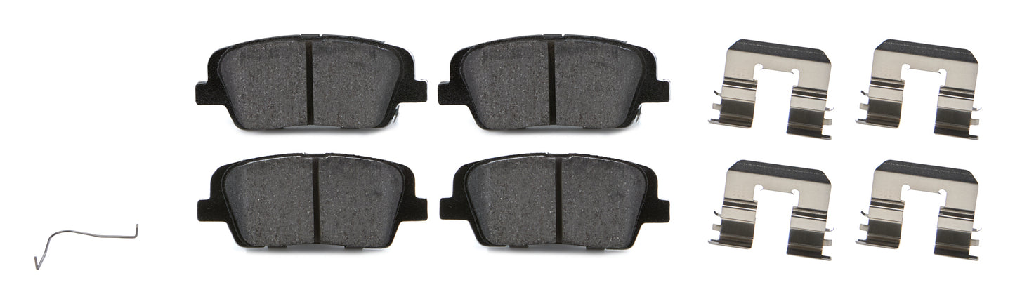 Akebono Brake Corporation Brake Pads - ProAct Ultra-Premium - Rear - Hardware Included - Hyundai Santa Fe 2017-19 -