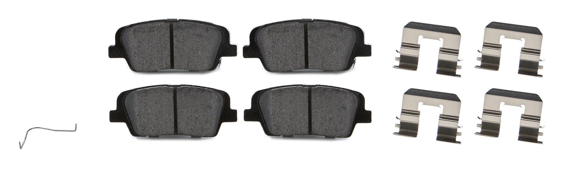 Akebono Brake Corporation Brake Pads - ProAct Ultra-Premium - Rear - Hardware Included - Hyundai Santa Fe 2017-19 -