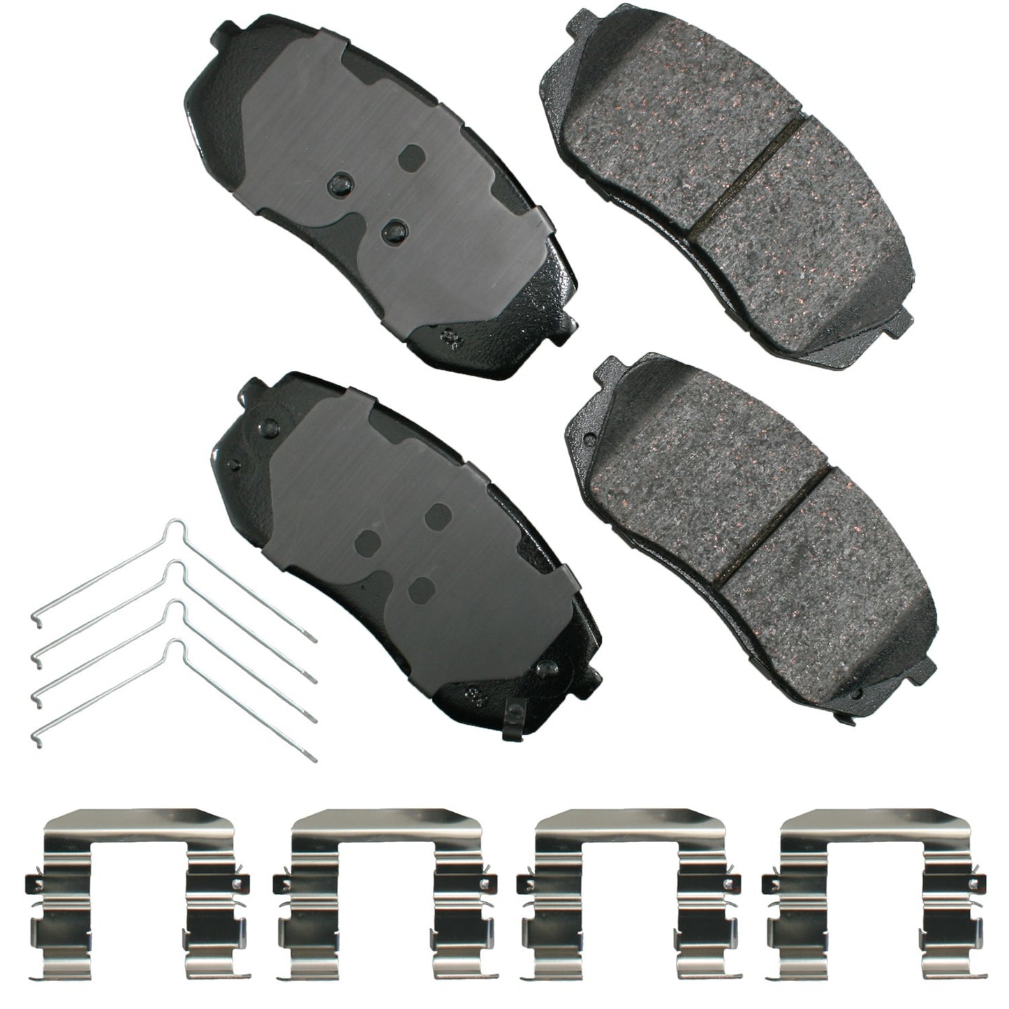 Akebono Brake Corporation Brake Pads - ProAct Ultra-Premium - Front - Hyundai 2015-21 / Kia 2016-22 - Set of 4