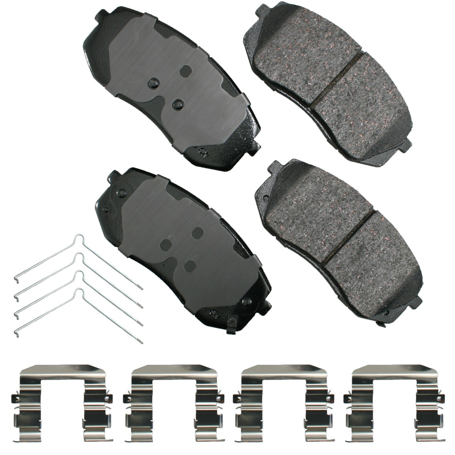 Akebono Brake Corporation Brake Pads - ProAct Ultra-Premium - Front - Hyundai 2015-21 / Kia 2016-22 - Set of 4