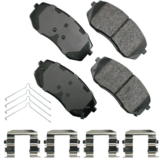 Akebono Brake Corporation Brake Pads - ProAct Ultra-Premium - Front - Hyundai 2015-21 / Kia 2016-22 - Set of 4