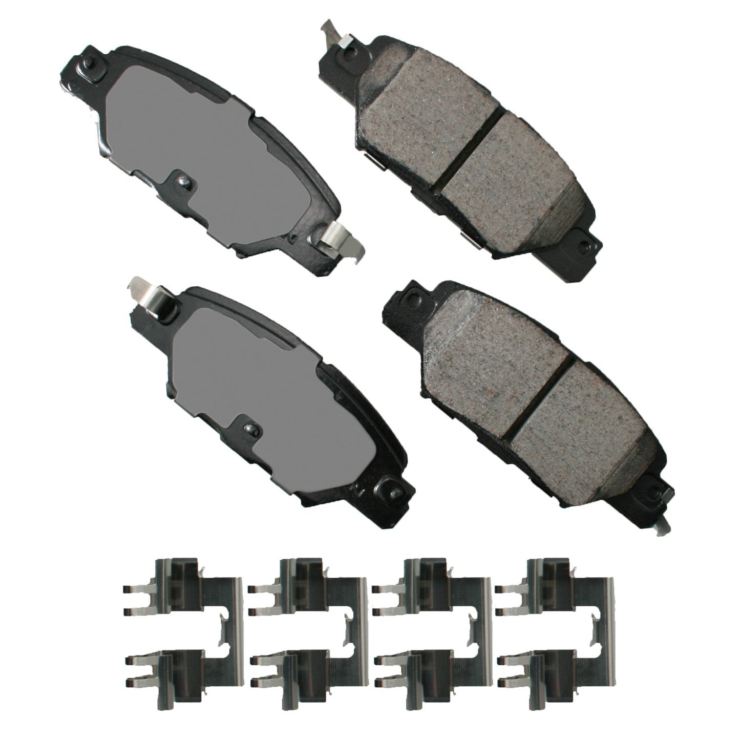 Akebono Brake Corporation Brake Pads - ProAct Ultra-Premium - Rear - Hardware Included - Mazda CX-5 2016-18 - Set of 4