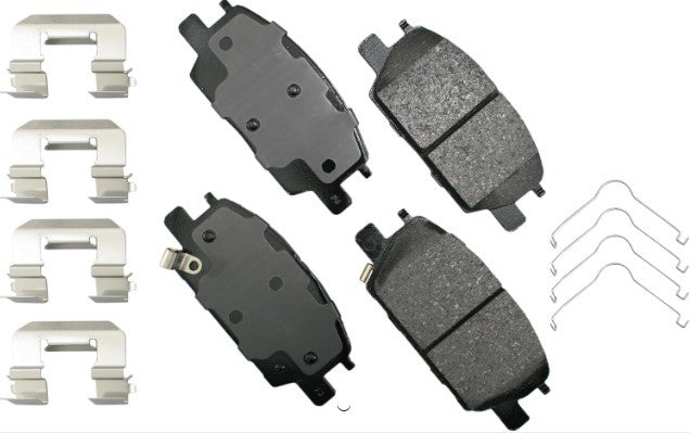 Akebono Brake Corporation Brake Pads - ProAct Ultra-Premium - Front - Hardware Included - Buick LaCrosse / Regal