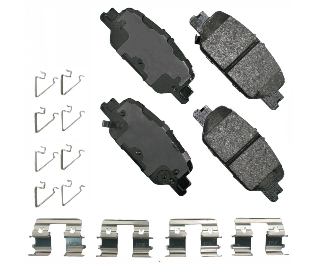 Akebono Brake Corporation Brake Pads - ProAct Ultra-Premium - Rear - Hardware Included - Honda CR-V 2017-24 - Set of 4