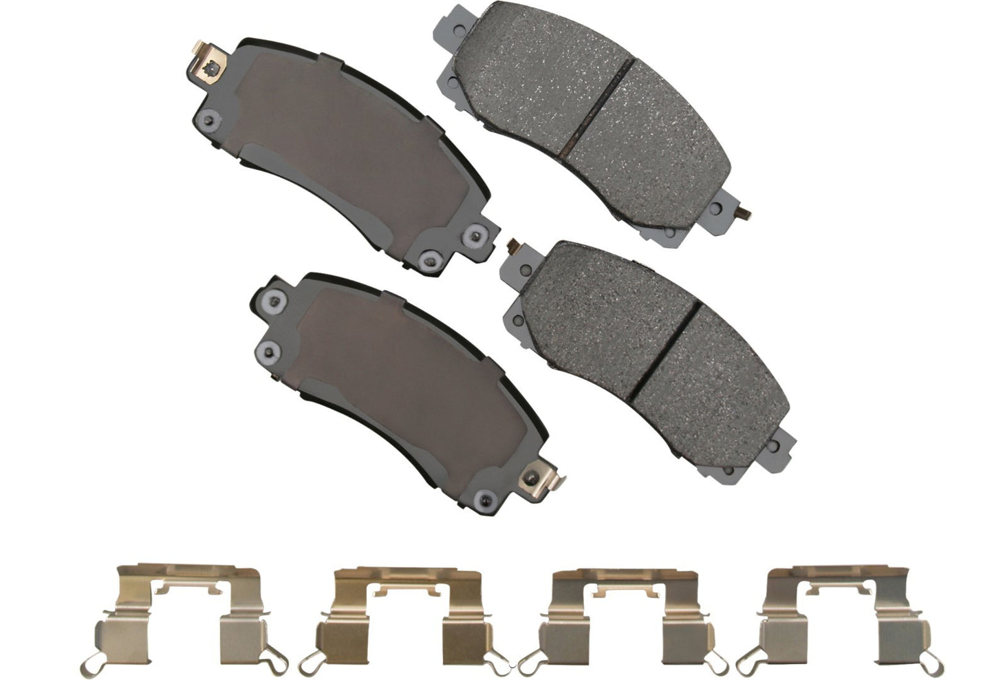 Akebono Brake Corporation Brake Pads - ProAct Ultra-Premium - Front - Hardware Included - Various Subaru Applications
