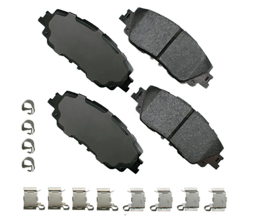 Akebono Brake Corporation Brake Pads - ProAct Ultra-Premium - Front - Hardware Included - Various Toyota / Lexus