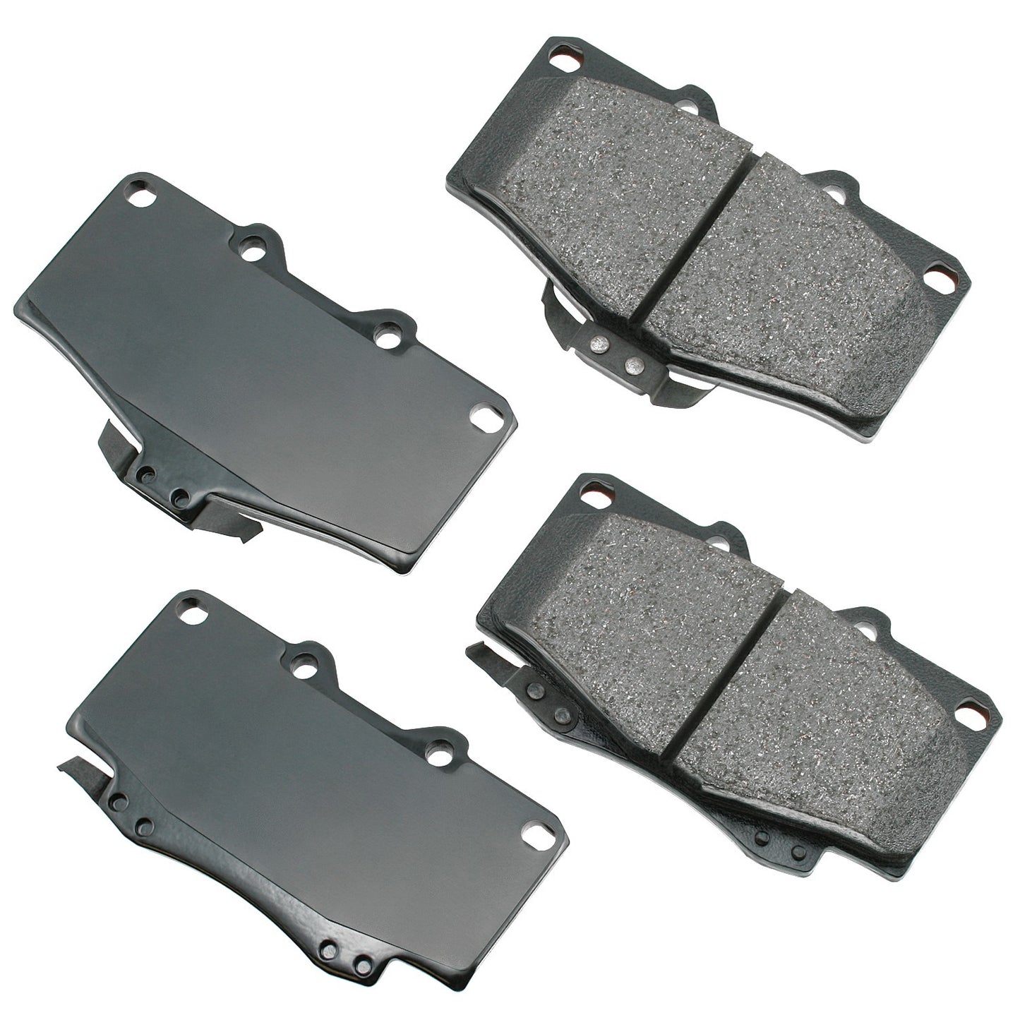Akebono Brake Corporation Brake Pads - ProAct Ultra-Premium - Front - 15 mm Thick - Toyota Compact SUV / Truck