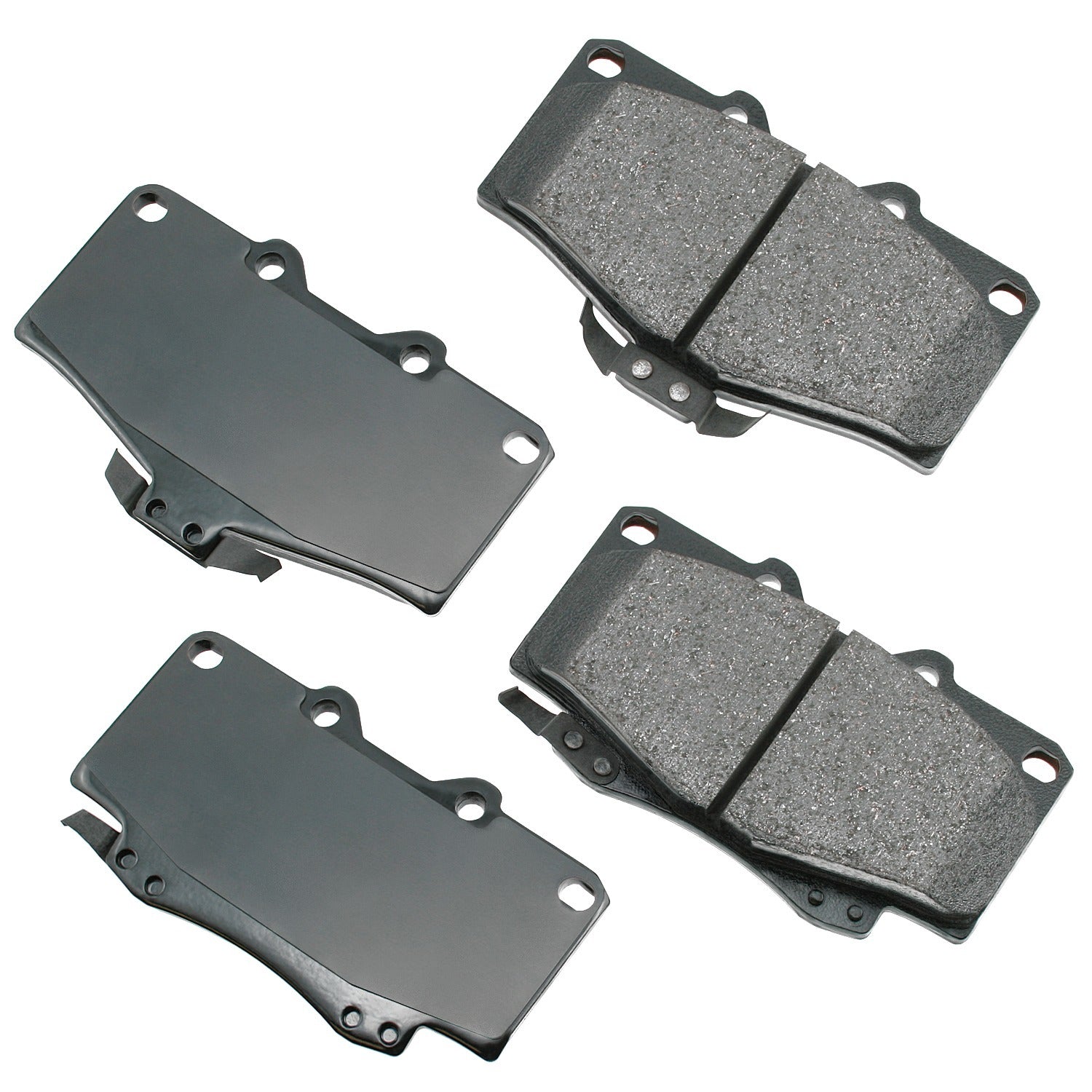 Akebono Brake Corporation Brake Pads - ProAct Ultra-Premium - Front - 15 mm Thick - Toyota Compact SUV / Truck