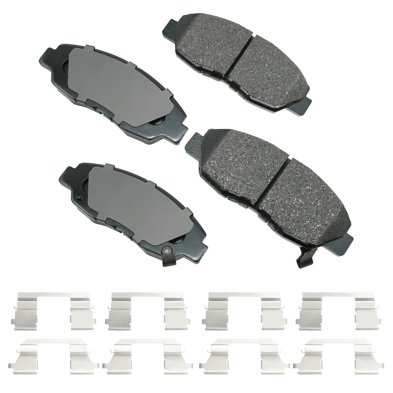 Akebono Brake Corporation Brake Pads - ProAct Ultra-Premium - Front - Honda Accord 1998-2002 / Civic 2006-11 - Set of 4