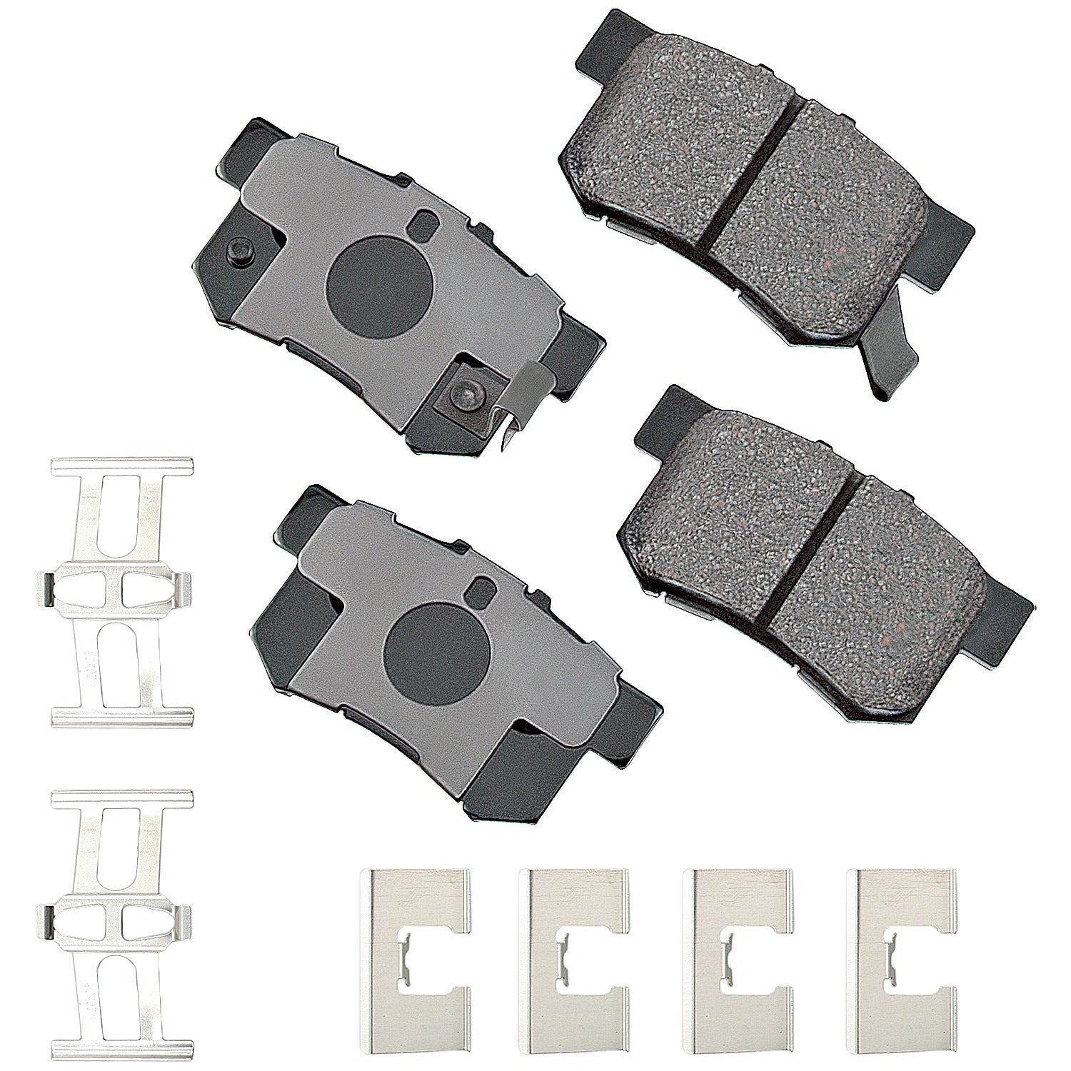 Akebono Brake Corporation Brake Pads - ProAct Ultra-Premium - Rear - 14.6 mm Thick - Acura / Honda / Isuzu 1991-2012 -