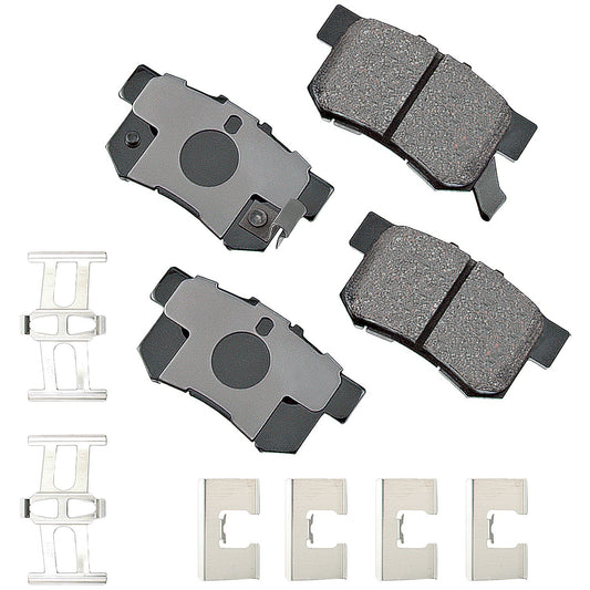 Akebono Brake Corporation Brake Pads - ProAct Ultra-Premium - Rear - 14.6 mm Thick - Acura / Honda / Isuzu 1991-2012 -