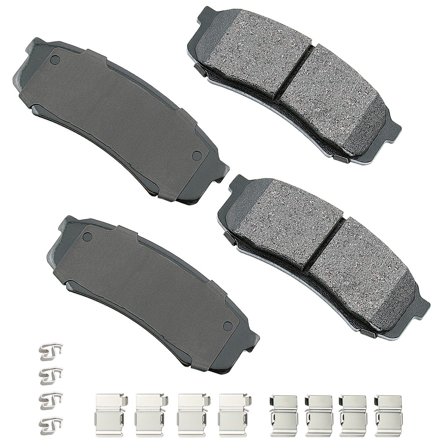 Akebono Brake Corporation Brake Pads - ProAct Ultra-Premium - Rear - Lexus GX 2003-23 - Set of 4