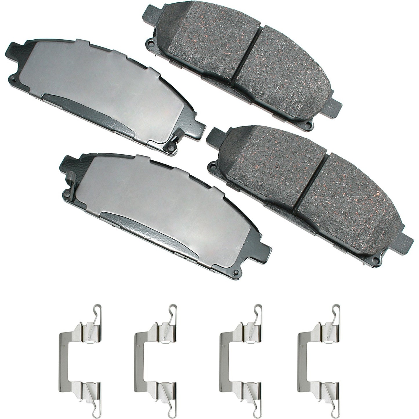 Akebono Brake Corporation Brake Pads - ProAct Ultra-Premium - Front - 15.4 mm Thick - Acura MDX 2003-06 / Nissan Quest
