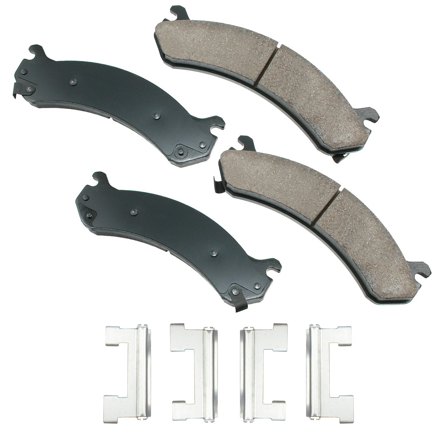 Akebono Brake Corporation Brake Pads - ProAct Ultra-Premium - Front - 18.2 mm Thick - Cadillac DeVille 2000-05 - Set