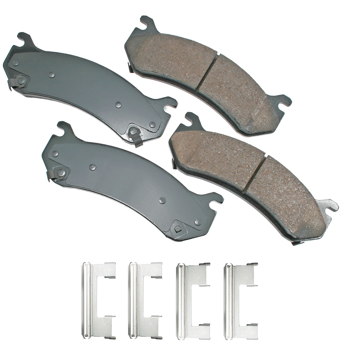 Akebono Brake Corporation Brake Pads - ProAct Ultra-Premium - Front / Rear - 18.4 mm Thick - Cadillac / Chevrolet