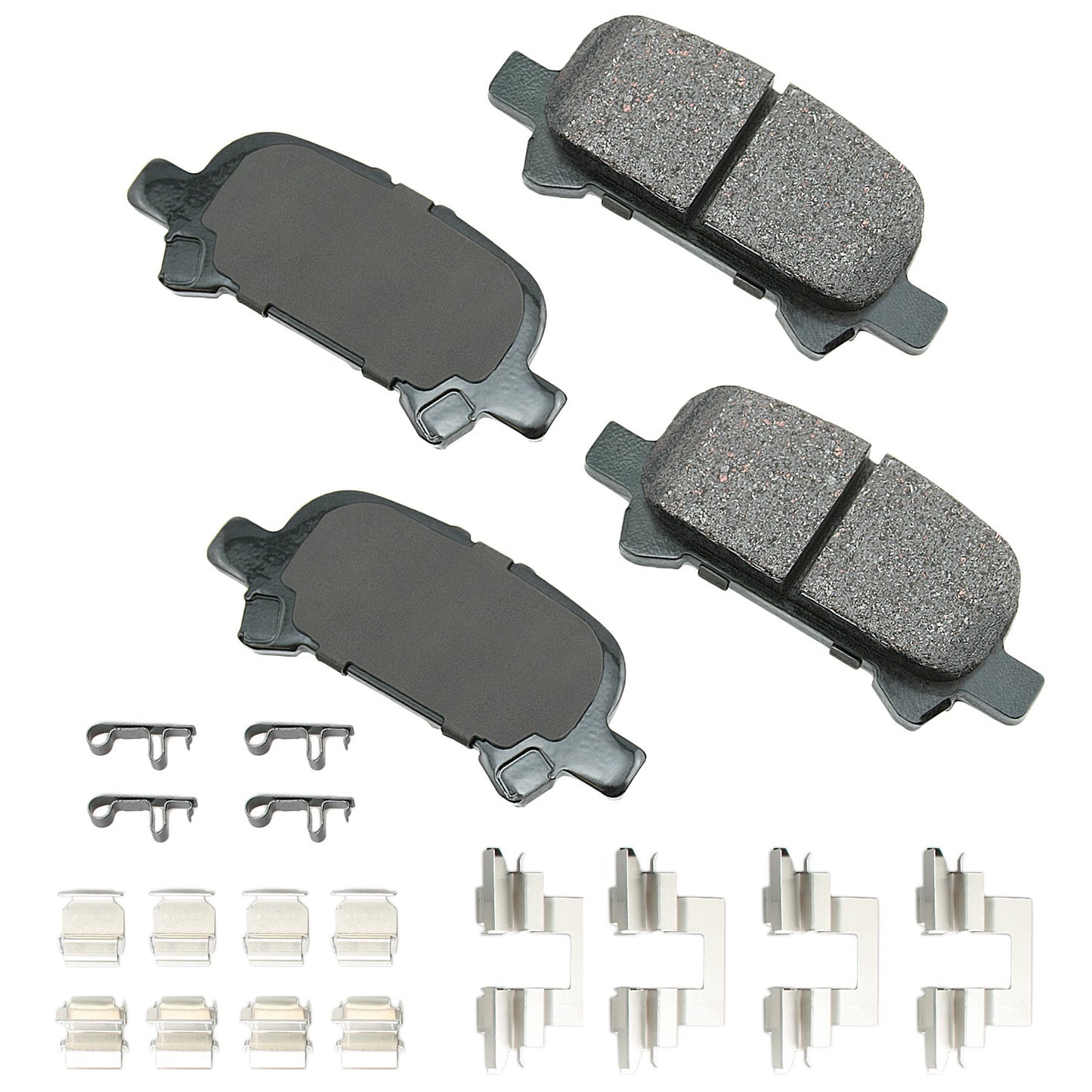 Akebono Brake Corporation Brake Pads - ProAct Ultra-Premium - Rear - Toyota Avalon / Camry Solara 2000-08 - Set of 4