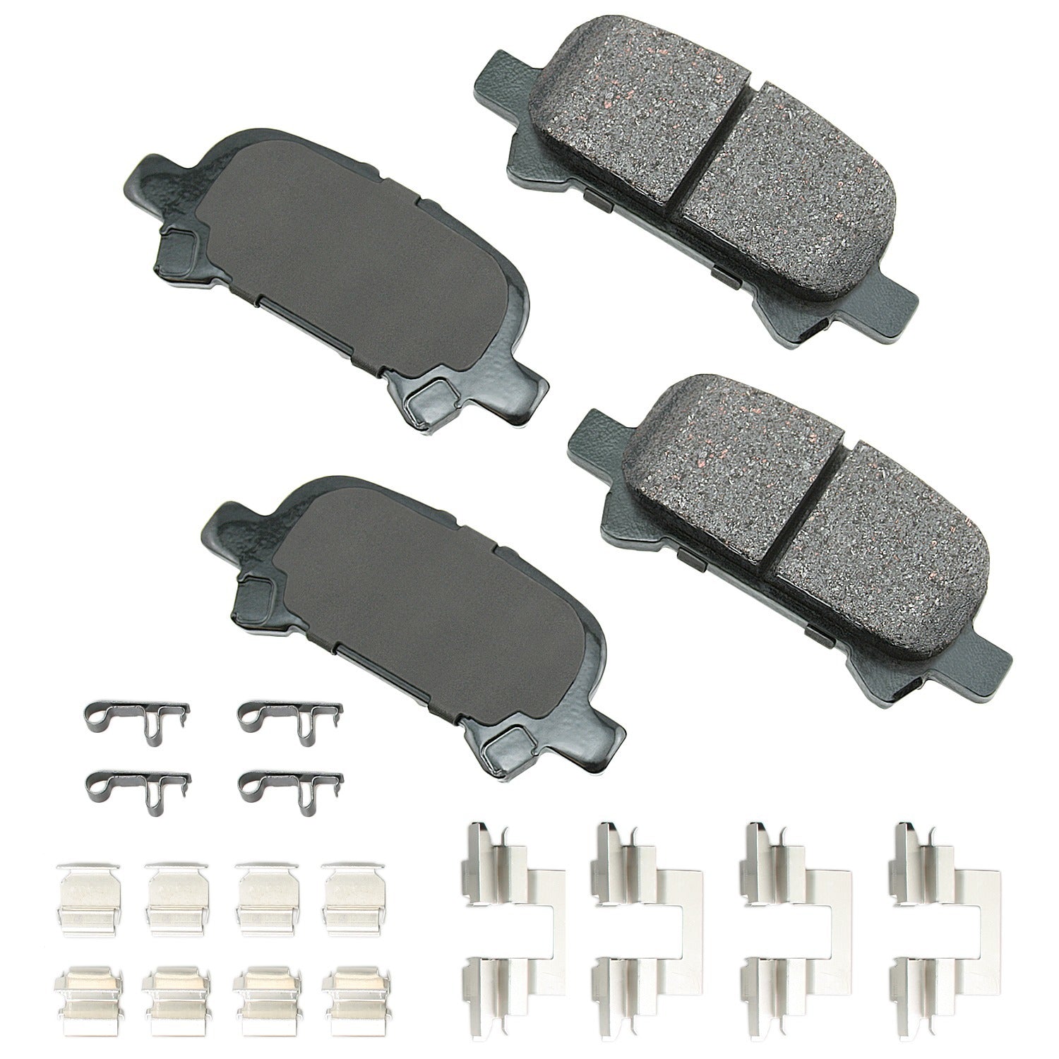 Akebono Brake Corporation Brake Pads - ProAct Ultra-Premium - Rear - Toyota Avalon / Camry Solara 2000-08 - Set of 4