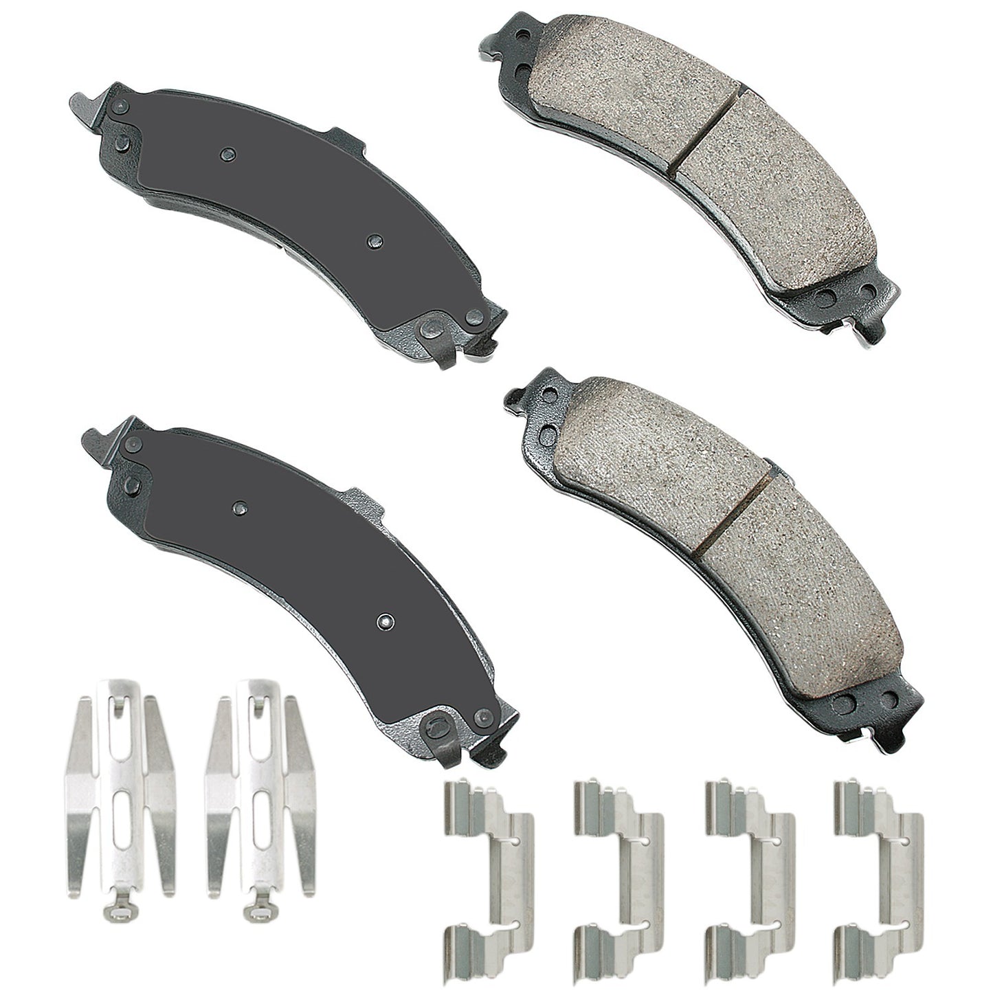 Akebono Brake Corporation Brake Pads - ProAct Ultra-Premium - Rear - GM Fullsize SUV / Truck 2000-06 - Set of 4