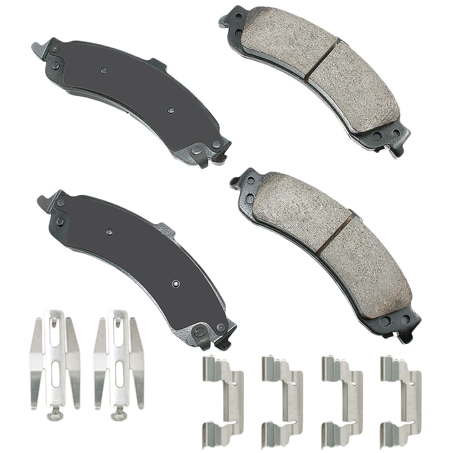 Akebono Brake Corporation Brake Pads - ProAct Ultra-Premium - Rear - GM Fullsize SUV / Truck 2000-06 - Set of 4