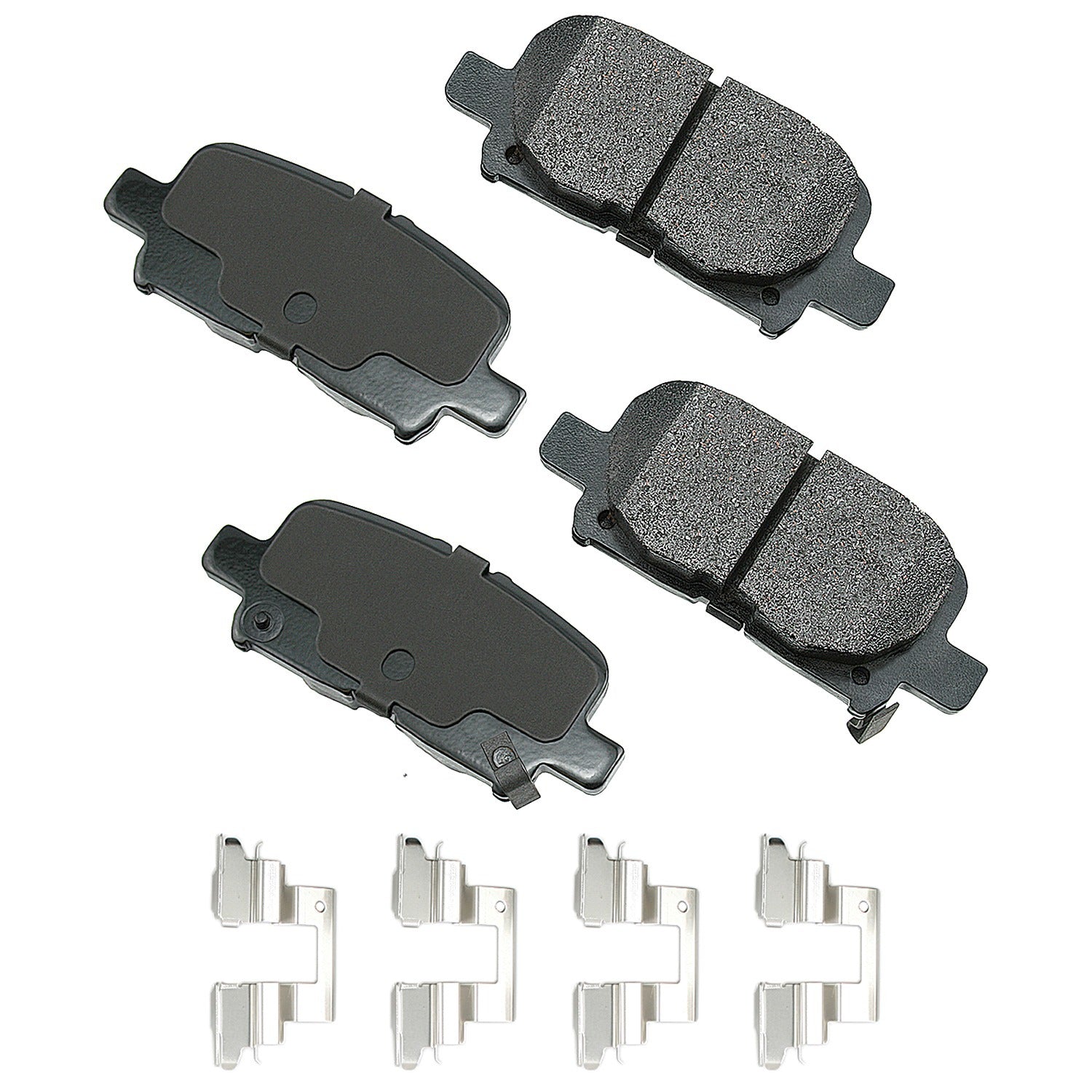 Akebono Brake Corporation Brake Pads - ProAct Ultra-Premium - Rear - 15.5 mm Thick - Acura / Honda 2001-08 - Set of 4