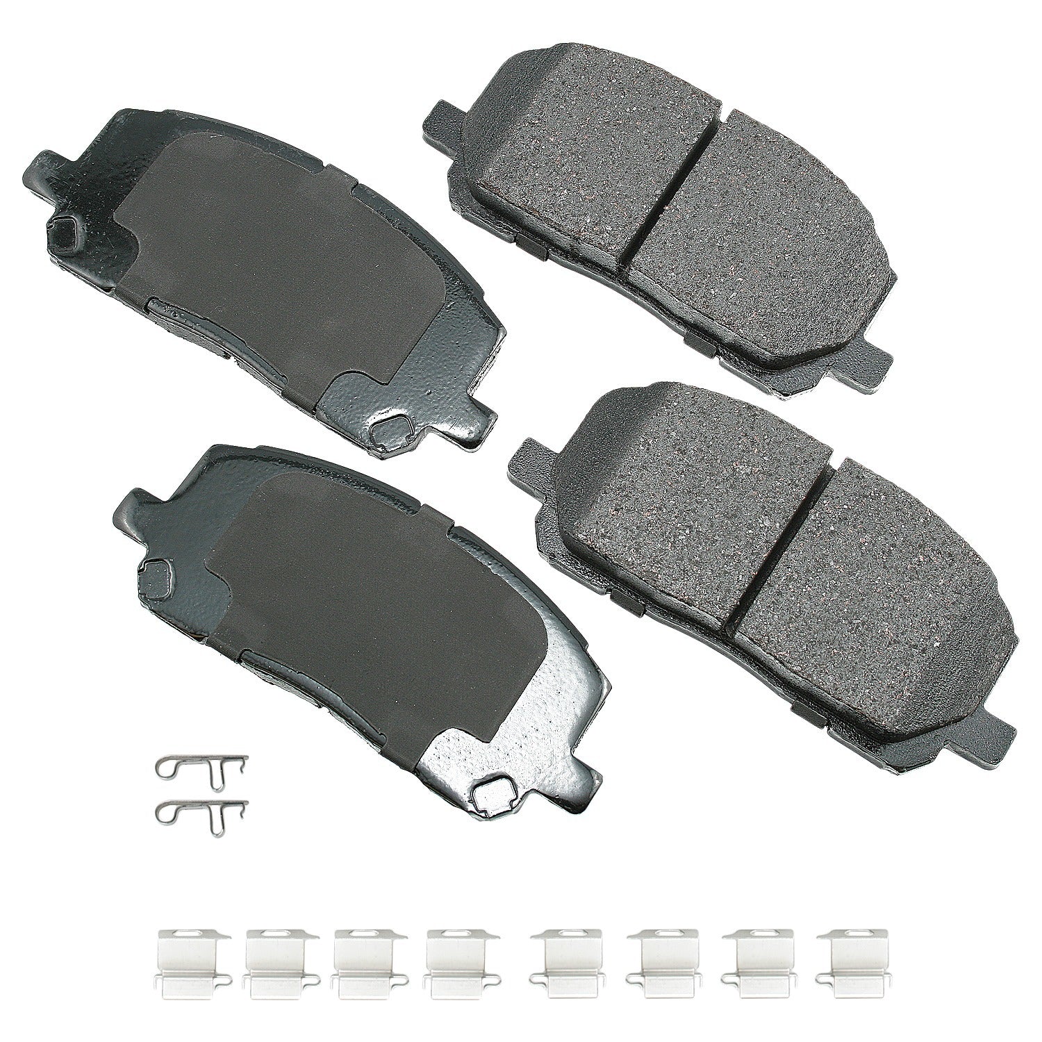 Akebono Brake Corporation Brake Pads - ProAct Ultra-Premium - Front - 18.6 mm Thick - Toyota 2001-07 - Set of 4