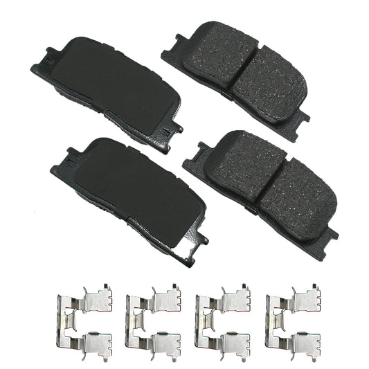 Akebono Brake Corporation Brake Pads - ProAct Ultra-Premium - Rear - Lexus ES 2002-06 / Toyota Camry 2002-06 - Set of 4
