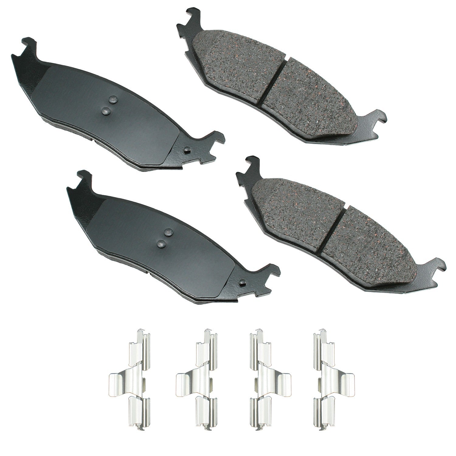 Akebono Brake Corporation Brake Pads - ProAct Ultra-Premium - Rear - Dodge Midsize SUV 2003-09 / Fullsize Truck