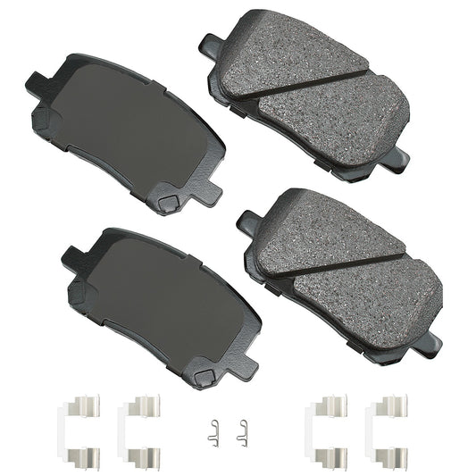 Akebono Brake Corporation Brake Pads - ProAct Ultra-Premium - Front - Pontiac / Toyota 2003-08 - Set of 4