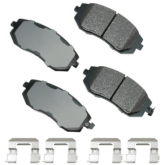 Akebono Brake Corporation Brake Pads - ProAct Ultra-Premium - Front - Subaru / Saab 2002-12 - Set of 4