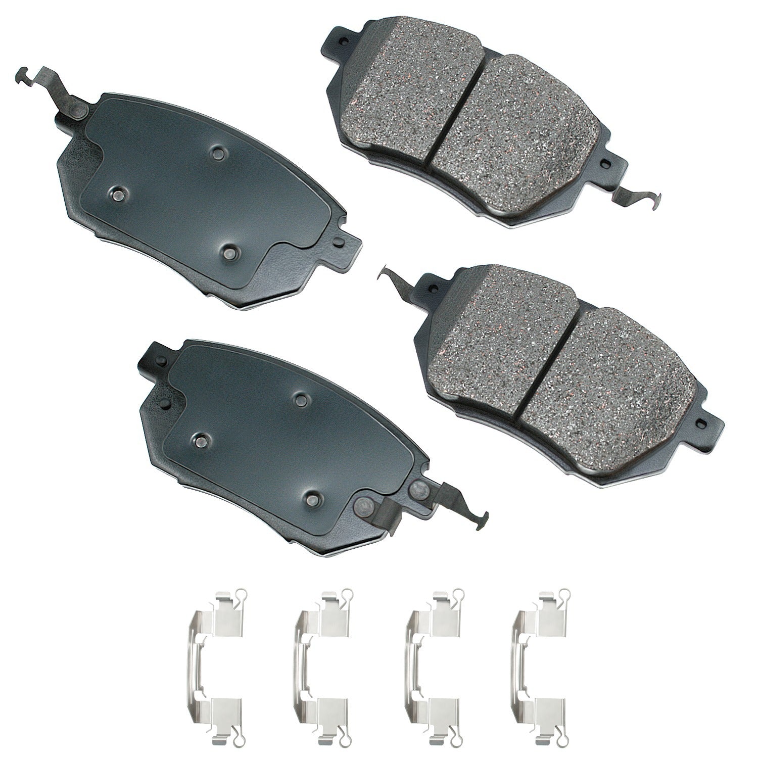Akebono Brake Corporation Brake Pads - ProAct Ultra-Premium - Front - Infiniti FX35 2003-06 - Set of 4