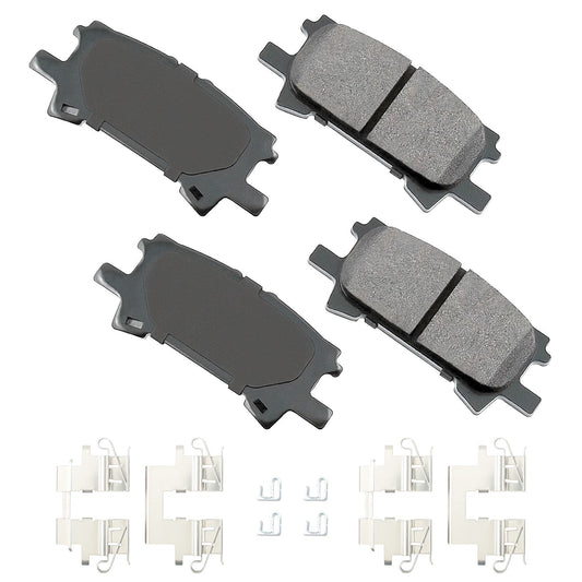 Akebono Brake Corporation Brake Pads - ProAct Ultra-Premium - Front - Lexus RX 2004-09 - Set of 4