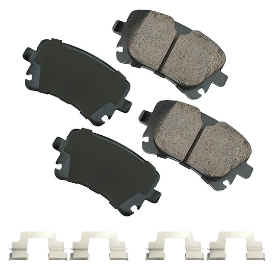 Akebono Brake Corporation Brake Pads - Euro Ultra-Premium - Rear - Audi Quattro 2005-11 - Set of 4