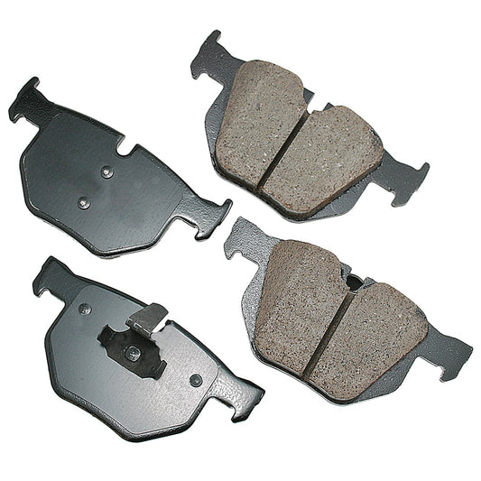 Akebono Brake Corporation Brake Pads - Euro Ultra-Premium - Rear - 16.3 mm Thick - BMW X-Series 2007-19 - Set of 4