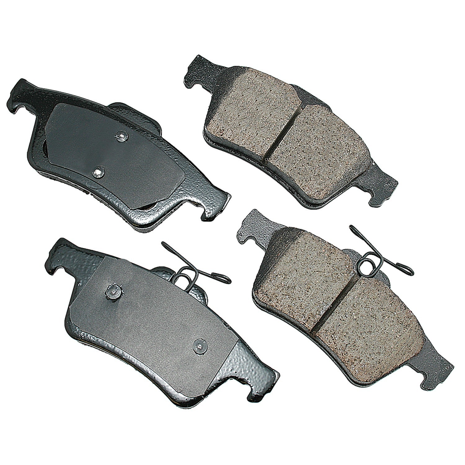 Akebono Brake Corporation Brake Pads - Euro Ultra-Premium - Rear - 15.6 mm Thick - Chevrolet / Ford / Jaguar 2004-2017