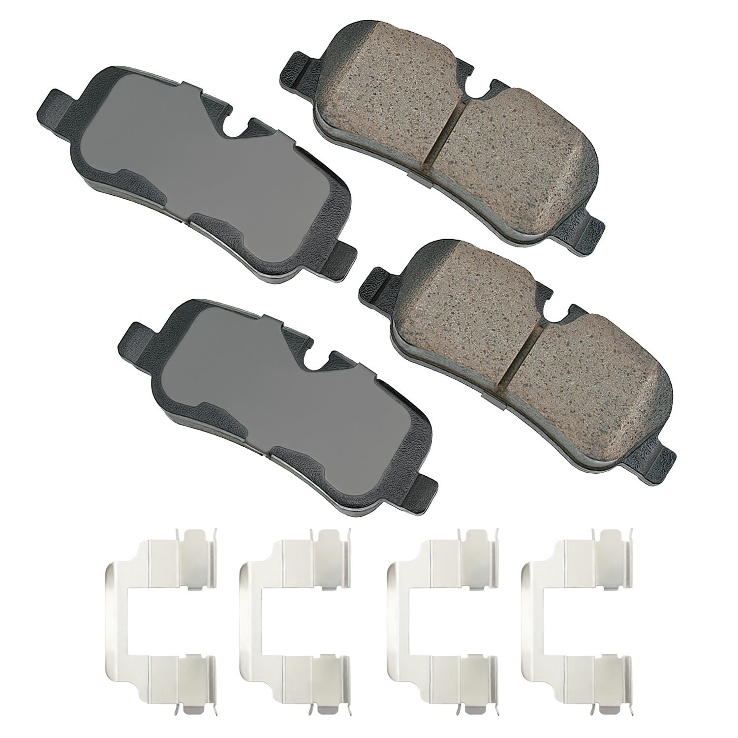 Akebono Brake Corporation Brake Pads - Euro Ultra-Premium - Rear - Land Rover 2005-12 - Set of 4