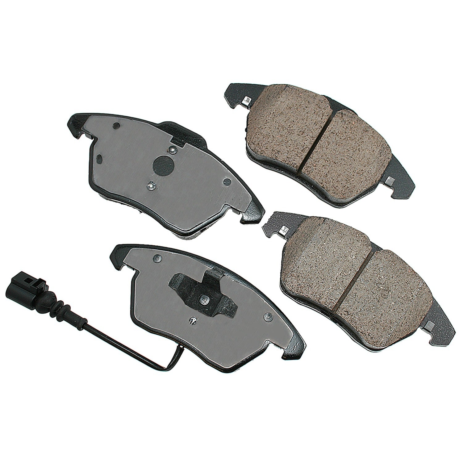 Akebono Brake Corporation Brake Pads - Euro Ultra-Premium - Front - 19.3 mm Thick - Audi A3 2006-13 - Set of 4