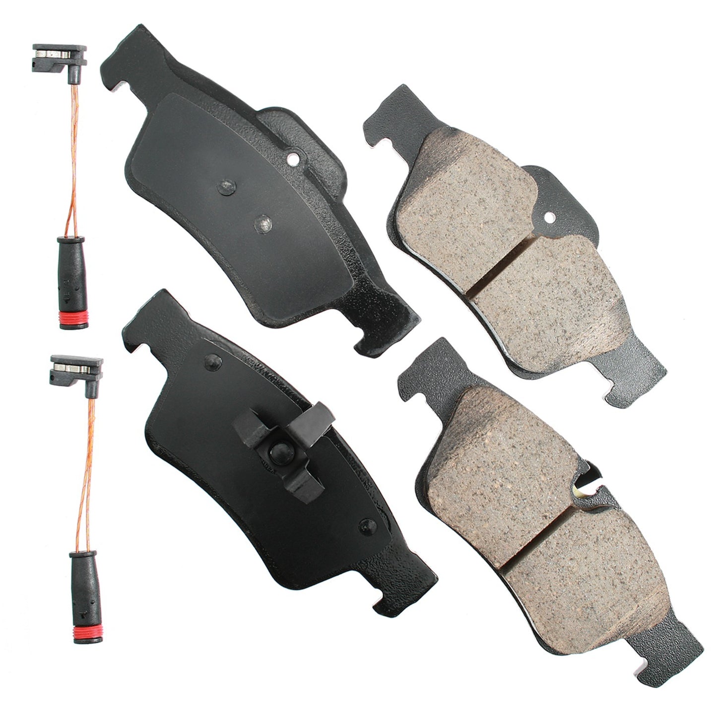 Akebono Brake Corporation Brake Pads - Euro Ultra-Premium - Rear - Mercedes Benz 2005-18 - Set of 4