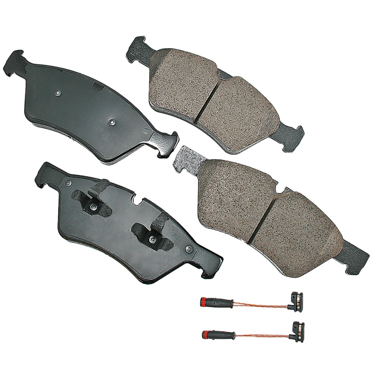 Akebono Brake Corporation Brake Pads - Euro Ultra-Premium - Front - 20.2 mm Thick - Mercedes-Benz 2005-13 - Set of 4